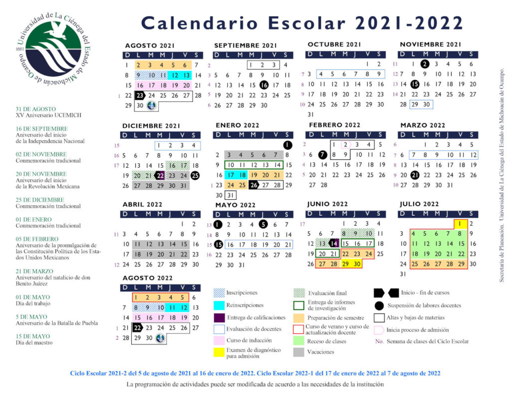 Calendario Escolar 2022 A 2023 Cobach Sonora Imagesee 2197